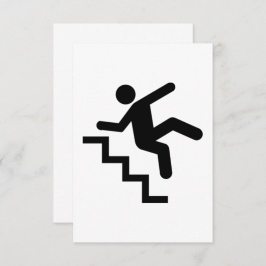 Man Falling Down the Stairs (Front/Back)