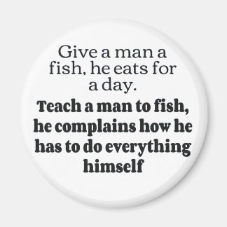 Man fish complains bf magnet
