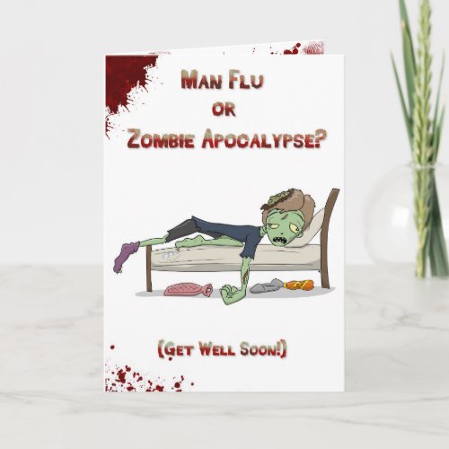 Man Flu zombie Card