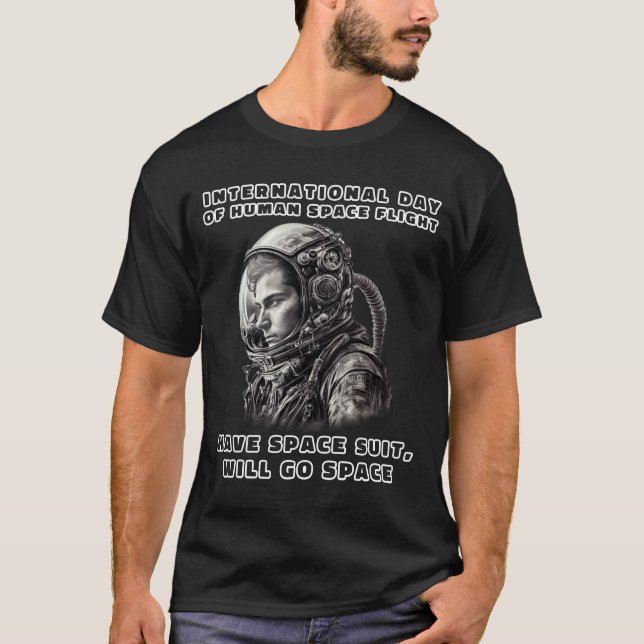 Man Goes To Space T-Shirt (Front)