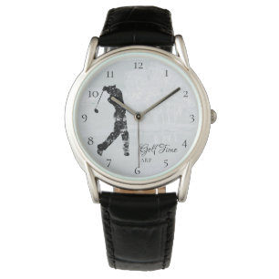*~* Man Golfer Golf Course Tree Pond Golfing Watch