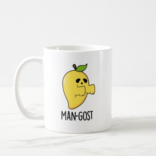 Man_gost Funny Halloween Mango Ghost Pun  Coffee Mug