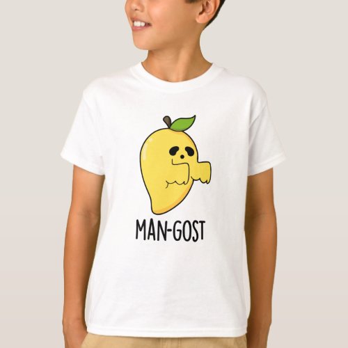 Man_gost Funny Halloween Mango Ghost Pun  T_Shirt
