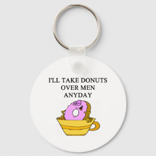 man hating woman joke keychain