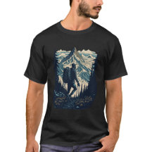 man hiking in mountains Funny Hiker Gift 