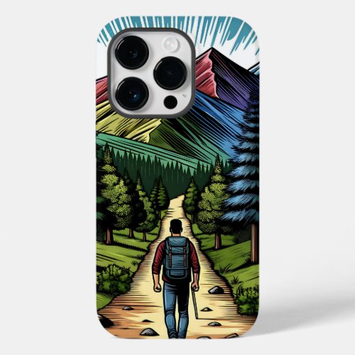 Man Hiking the Trails Case_Mate iPhone 14 Pro Case
