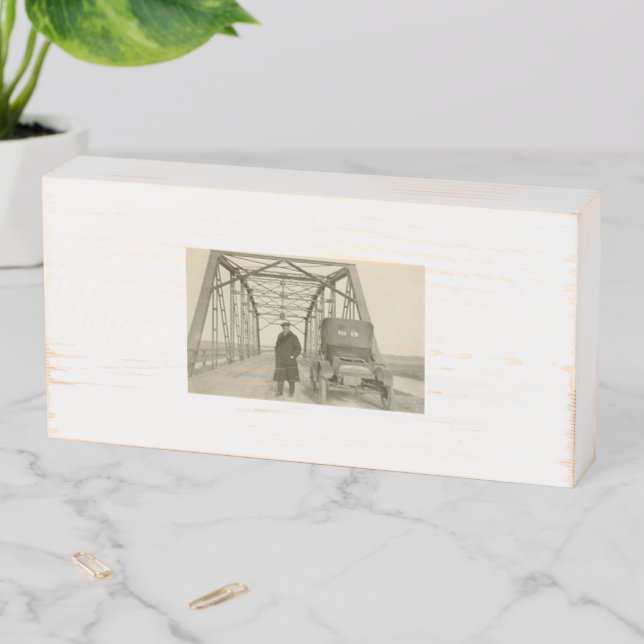 Man & His Car Wood Storage Box (In Situ Horizontal)
