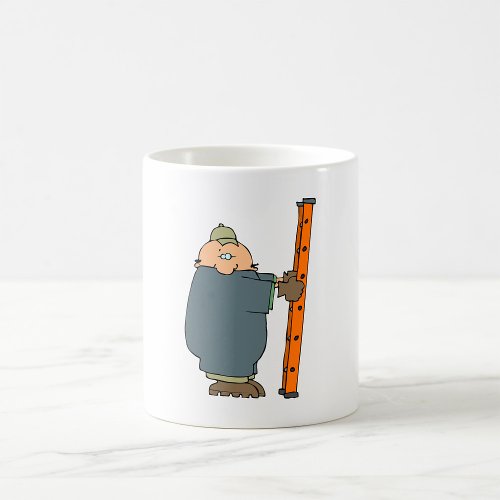 Man Holding A Ladder Coffee Mug