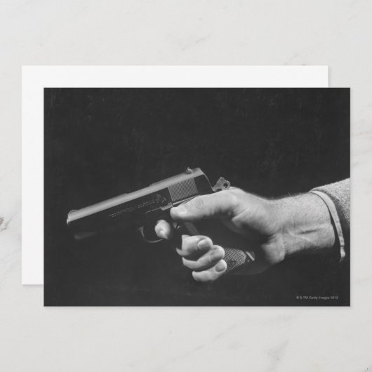 Man Holding Gun (Front/Back)