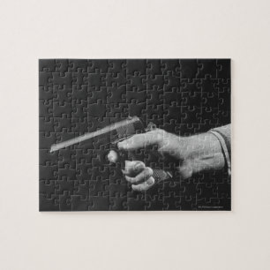 Man Holding Gun Jigsaw Puzzle