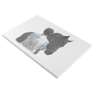 Man Holding Horse Light Gallery Wrap