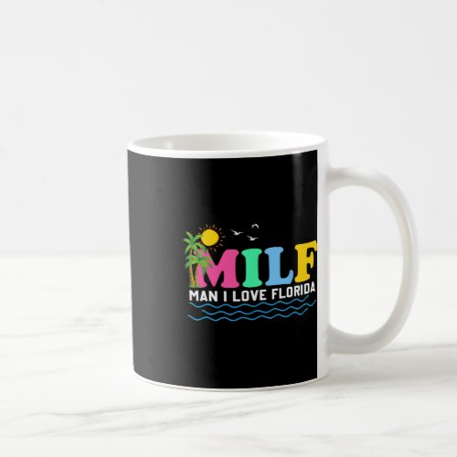 Man I Love Florida Beach Summer Vacation Palm Tree Coffee Mug