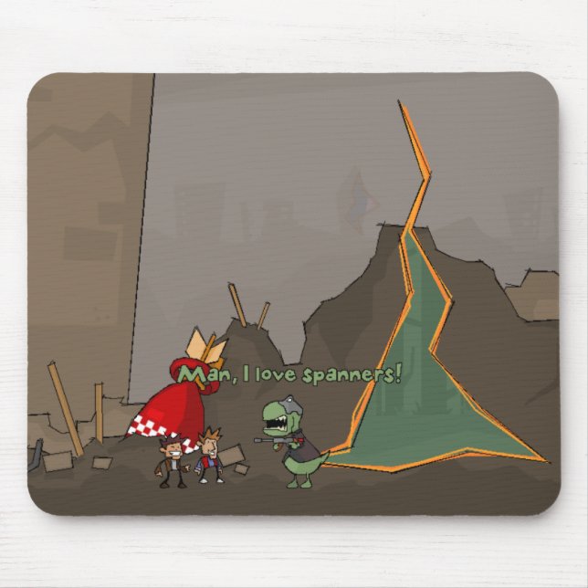 Man, I love spanners! Mouse Pad (Front)