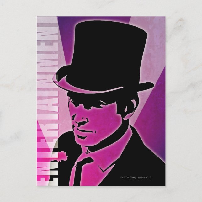 Man in a Top Hat Postcard (Front)