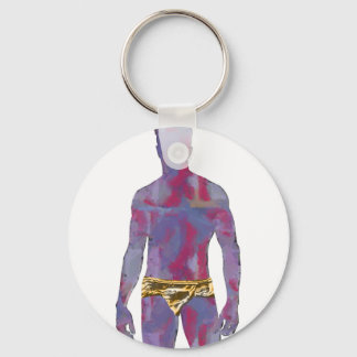 Man in Gold Underwear Keychain