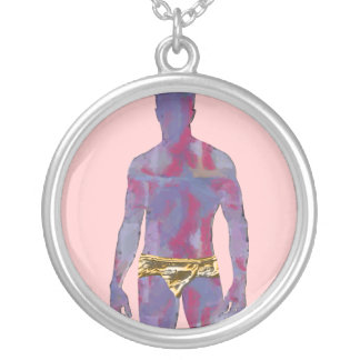 Man in Gold Underwear Necklace