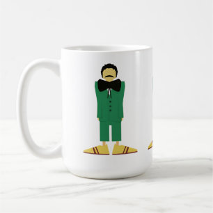  Man in Green Suit Art Retro Abstract Coffee Mug
