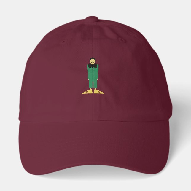  Man in Green Suit Art Retro Abstract Hat (Front)