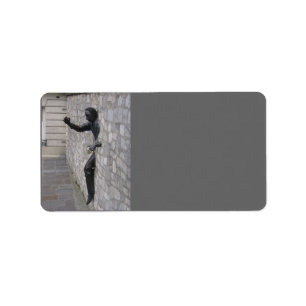 Man in Paris Address Label