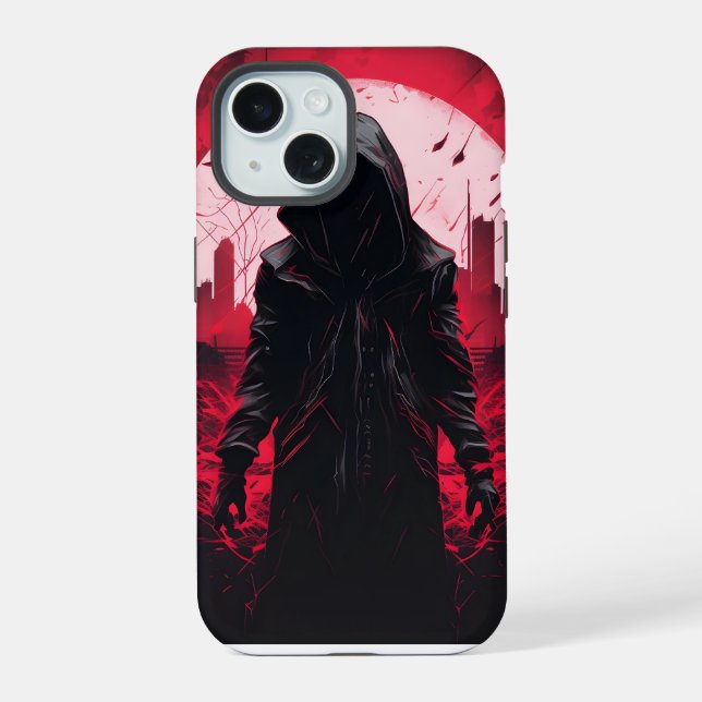 Man in Postapocalyptic World Iphone Case (Back)