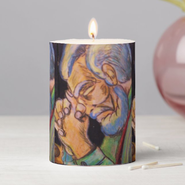 MAN IN PRAYER candle (In Situ)