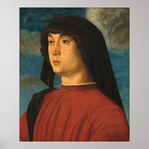 Man in Red _ Giovanni Bellini Fine Art Poster