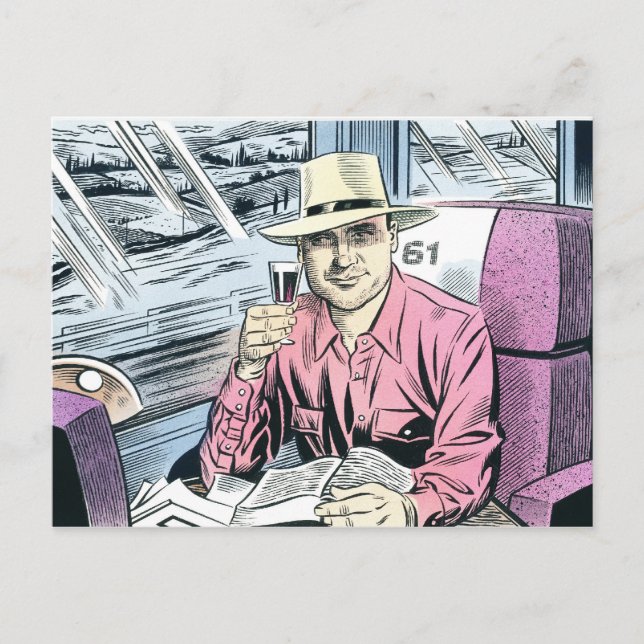 Man in Seat 61 postcards... Postcard (Front)
