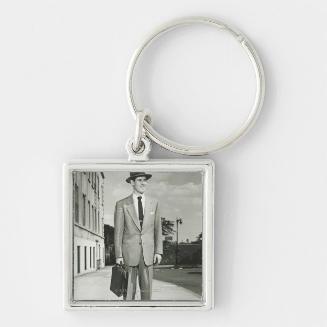 Man in Suit Keychain (Front)