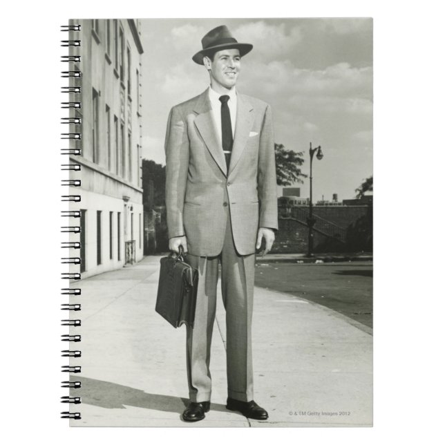 Man in Suit Notebook (Front)