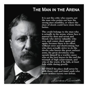 Man in the ARENA Speech Photo Print