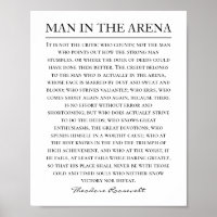 Man in the Arena Speech Theodore Roosevelt Quote