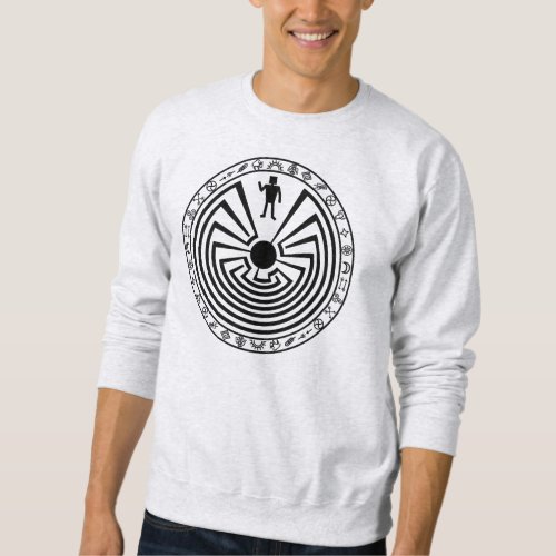 Man in the Maze black Sweatshirt