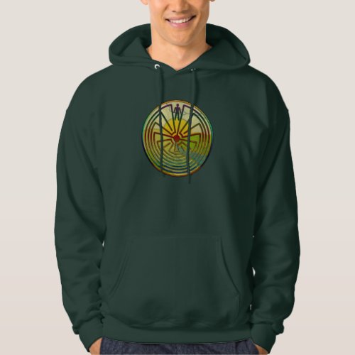 MAN IN THE MAZE landscape  your background Hoodie