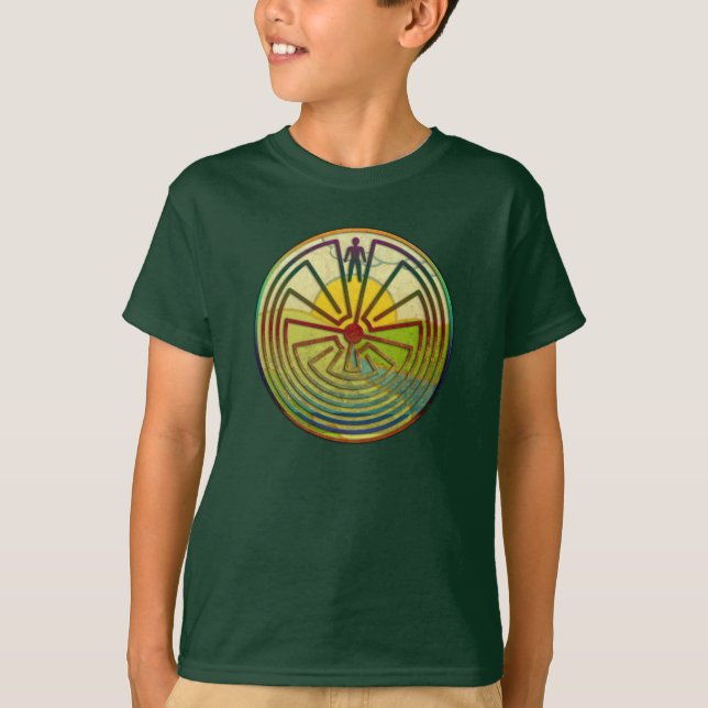 MAN IN THE MAZE landscape + your background T-Shirt (Front)
