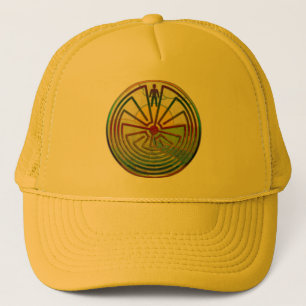 MAN IN THE MAZE landscape + your background Trucker Hat