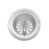 MAN IN THE MAZE silver Ring (Front)
