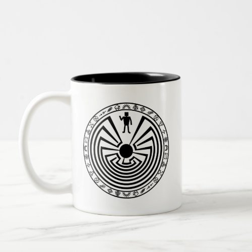 Man in the Maze Two_Tone Coffee Mug