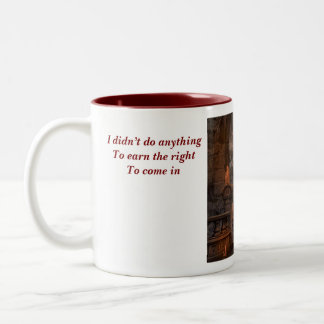 Man in the MIddle Two-Tone Coffee Mug