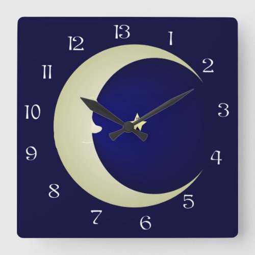 Man In The Moon 13 Hour Clock