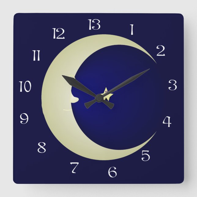 Man In The Moon 13 Hour Clock (Front)