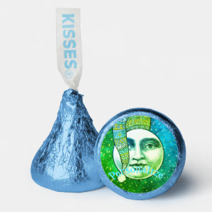 Man in the moon face winter moon whimsical hershey®'s kisses®