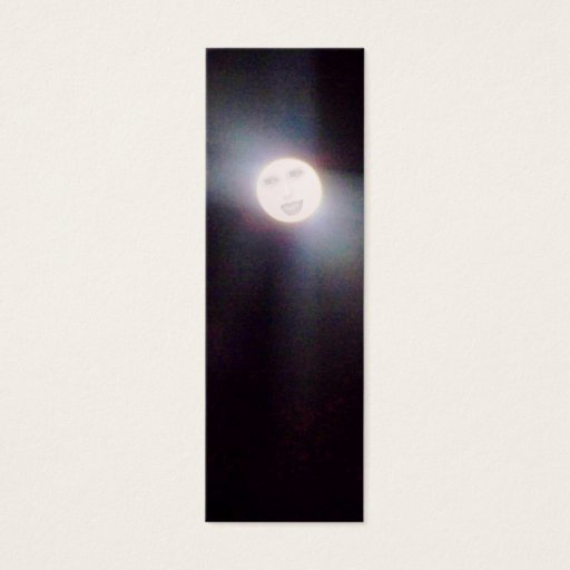 Customizable Man in The Moon, Mini Bookmarks Business Cards