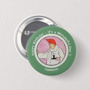 Man in the Moon Mother Goose Birthday Party Items Button