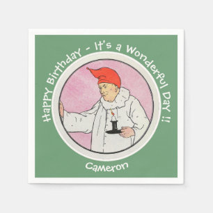 Man in the Moon Mother Goose Birthday Party Items Napkins