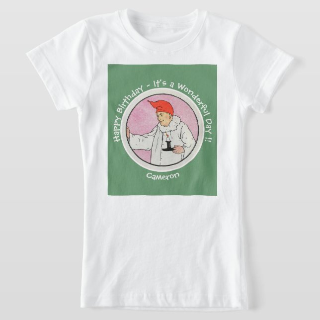 Man in the Moon Mother Goose Birthday Party Items  T-Shirt (Laydown)