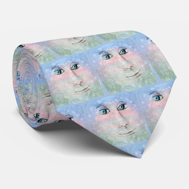 Man in the Moon Neck Tie (Rolled)