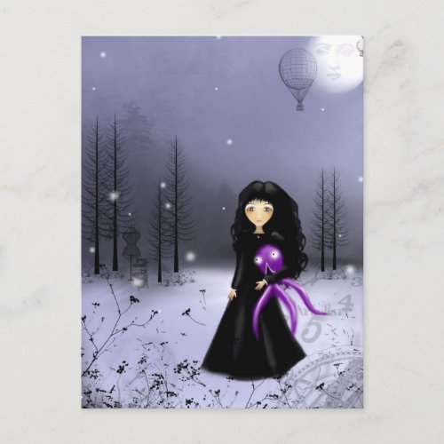 man in the moon postcard