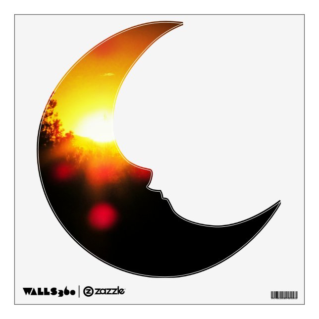 Man In The Moon Says Goodnight Wall Sticker (Front)