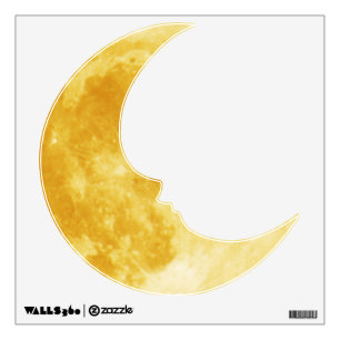 Man In The Moon Wall Decal