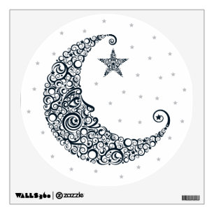 Man in the Moon Wall Decal